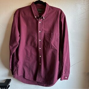 Vintage J.Crew Oarsman Shirt Heritage Prep Ivy League Cotton Button Down Sz L